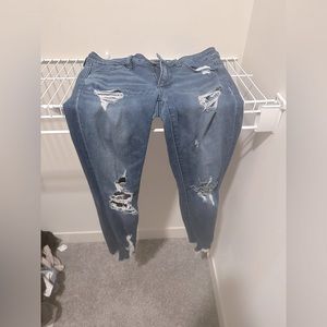Distressed jeans - American eagle, jeggings style. Size 6.